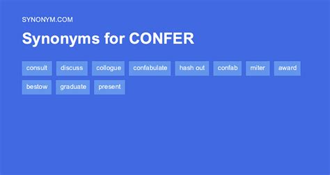 confer synonym